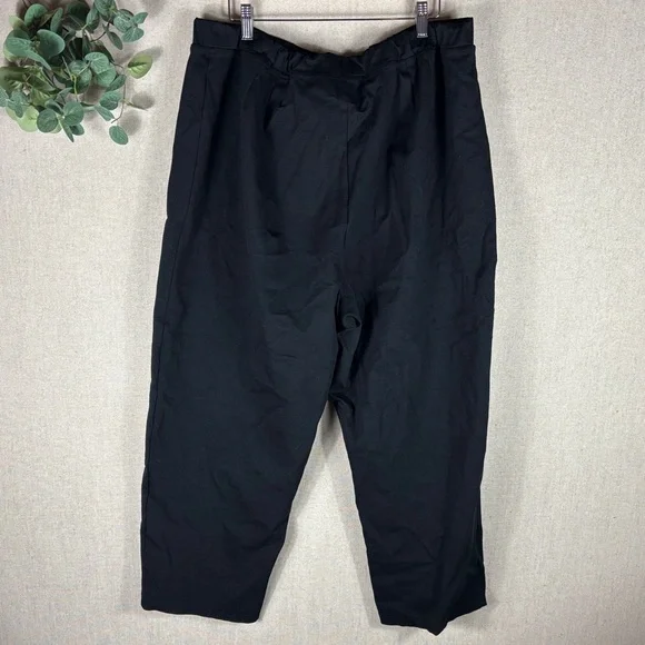 Eileen Fisher > Black Stretch Work Pants 3X - Picture 6 of 8